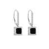 Load image into Gallery viewer, 1-carat-princess-cut-diamond-halo-dangle-earrings-with-black-diamond-in-white-gold-FDEAR-11235PRGBLACK-1.00CT-NL-WG.jpg