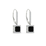 Load image into Gallery viewer, 1-carat-princess-cut-diamond-halo-dangle-earrings-with-black-diamond-in-white-gold-FDEAR-11235PRGBLACK-1.00CT-NL-WG.jpg
