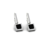 Load image into Gallery viewer, 1-carat-princess-cut-diamond-halo-dangle-earrings-with-black-diamond-in-white-gold-FDEAR-11235PRGBLACK-1.00CT-NL-WG.jpg
