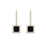 Load image into Gallery viewer, 1-carat-princess-cut-diamond-halo-dangle-earrings-with-black-diamond-in-yellow-gold-FDEAR-11235PRGBLACK-1.00CT-NL-YG.jpg

