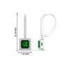 Load image into Gallery viewer, 1-carat-princess-cut-diamond-halo-dangle-earrings-with-emerald-in-white-gold-FDEAR-11235PRGEMGR-1.00CT-NL-WG.jpg