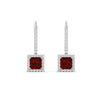 Load image into Gallery viewer, 1-carat-princess-cut-diamond-halo-dangle-earrings-with-ruby-in-white-gold-FDEAR-11235PRGRUDR-1.00CT-NL-WG.jpg
