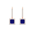 Thumbnail 15 - 1-carat-princess-cut-diamond-halo-dangle-earrings-with-sapphire-in-rose-gold-FDEAR-11235PRGSABL-1.00CT-NL-RG.jpg