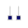 Load image into Gallery viewer, 1-carat-princess-cut-diamond-halo-dangle-earrings-with-sapphire-in-white-gold-FDEAR-11235PRGSABL-1.00CT-NL-WG.jpg