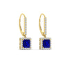 Load image into Gallery viewer, 1-carat-princess-cut-diamond-halo-dangle-earrings-with-sapphire-in-yellow-gold-FDEAR-11235PRGSABL-1.00CT-NL-YG.jpg