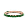 Load image into Gallery viewer, 1-carat-princess-cut-emerald-eternity-band-for-female-in-rose-gold-FD10203PRBGEMGR-1.00CT-NL-RG.jpg