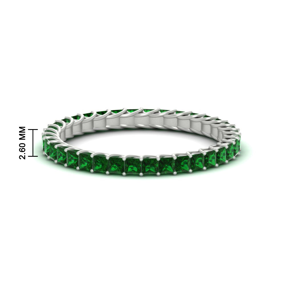 Princess Cut Full Eternity Band