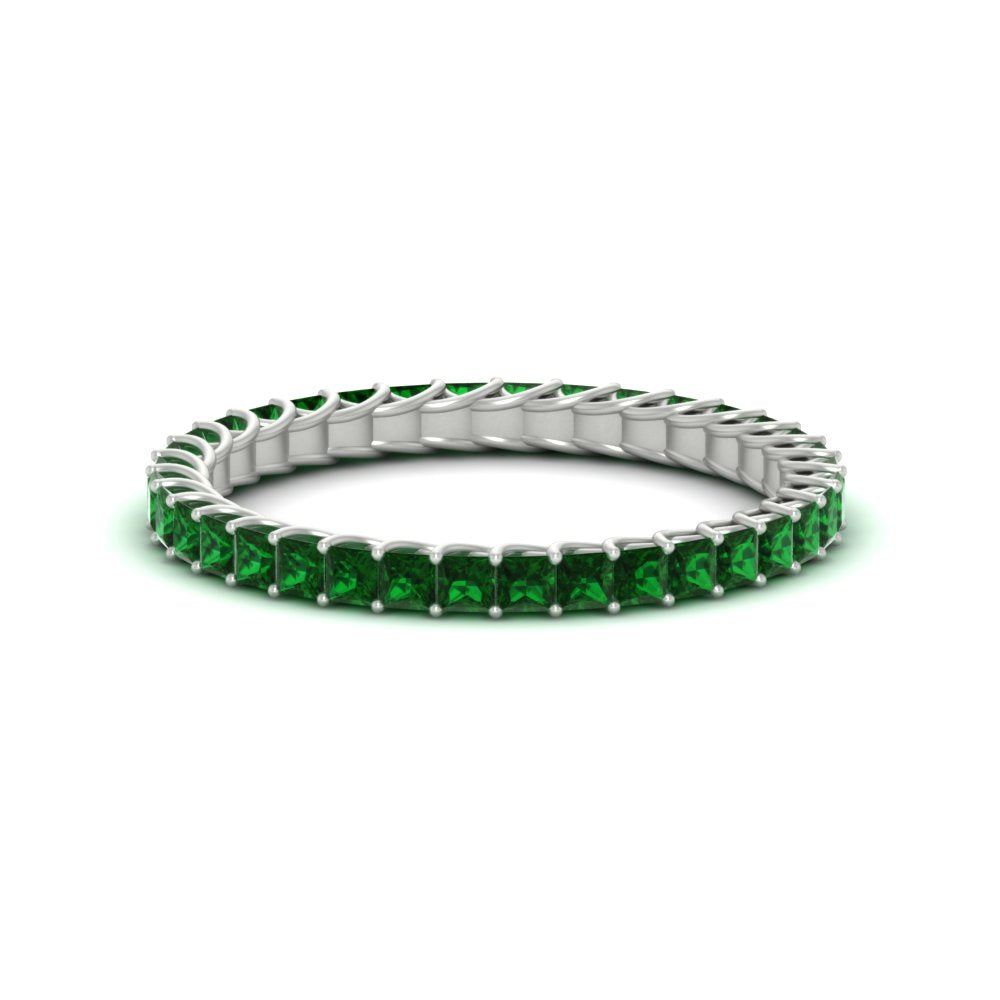 Princess Cut Full Eternity Band