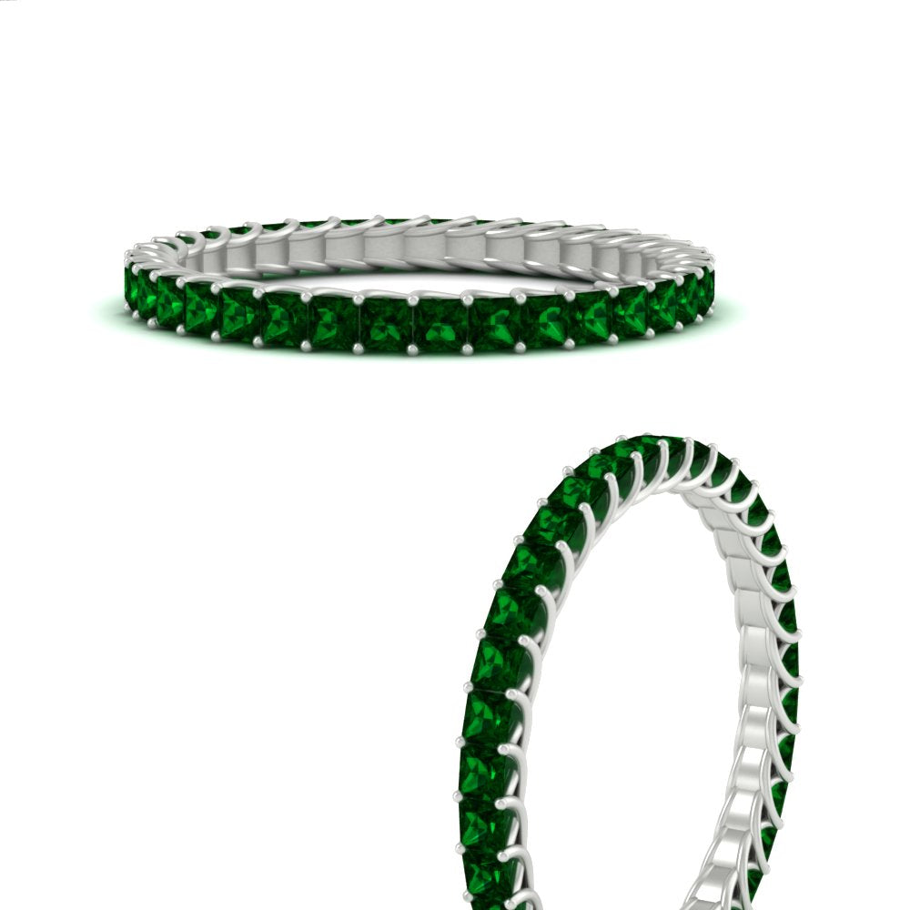 Princess Cut Full Eternity Band
