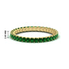 Load image into Gallery viewer, 1-carat-princess-cut-emerald-eternity-band-for-female-in-yellow-gold-FD10203PRBGEMGR-1.00CT-NL-YG-HW.jpg