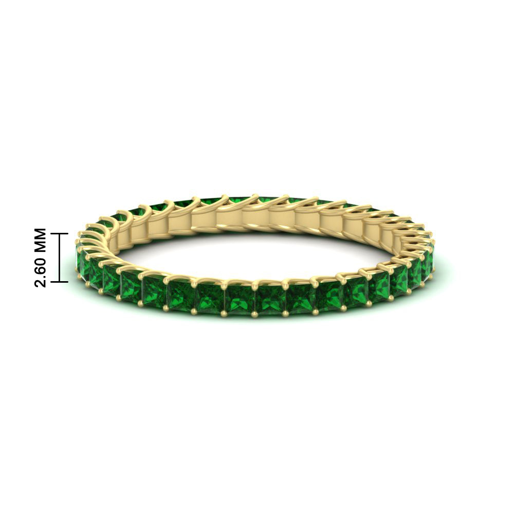 Princess Cut Full Eternity Band