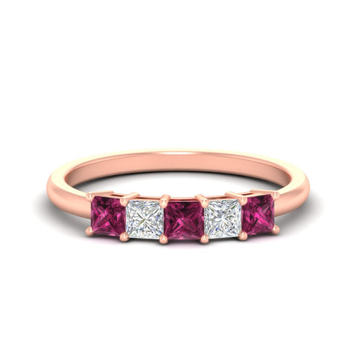 1-carat-princess-cut-five-stone-pink-sapphire-wedding-band-in-rose-gold-fdwb8008prgsadrpisleep-1.00ct-nl-rg.jpg