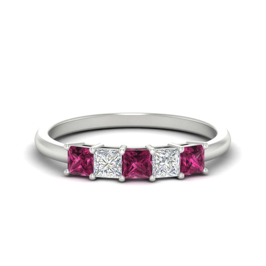 1-carat-princess-cut-five-stone-pink-sapphire-wedding-band-in-white-gold-fdwb8008prgsadrpisleep-1.00ct-nl-wg.jpg