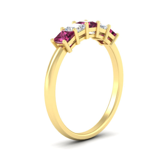 1-carat-princess-cut-five-stone-pink-sapphire-wedding-band-in-yellow-gold-fdwb8008prgsadrpiangle2-1.00ct-nl-yg.jpg