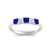 Load image into Gallery viewer, 1-carat-princess-cut-five-stone-sapphire-wedding-band-in-white-gold-fdwb8008prgsablangle5-1.00ct-nl-wg.jpg
