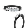 Load image into Gallery viewer, 1-carat-princess-cut-five-stone-wedding-band-in-black-gold-fdwb8008prangle3-1.00ct-nl-bg