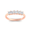Load image into Gallery viewer, 1-carat-princess-cut-five-stone-wedding-band-in-rose-gold-fdwb8008prangle5-1.00ct-nl-rg.jpg