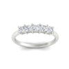 Load image into Gallery viewer, 1-carat-princess-cut-five-stone-wedding-band-in-white-gold-fdwb8008prangle5-1.00ct-nl-wg.jpg