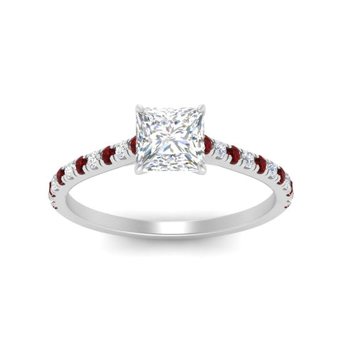 1-Carat-Princess-Cut-Lab-Diamond-Ring-High-Set-With-Ruby-FD9918PRR-1CT-FI-WG