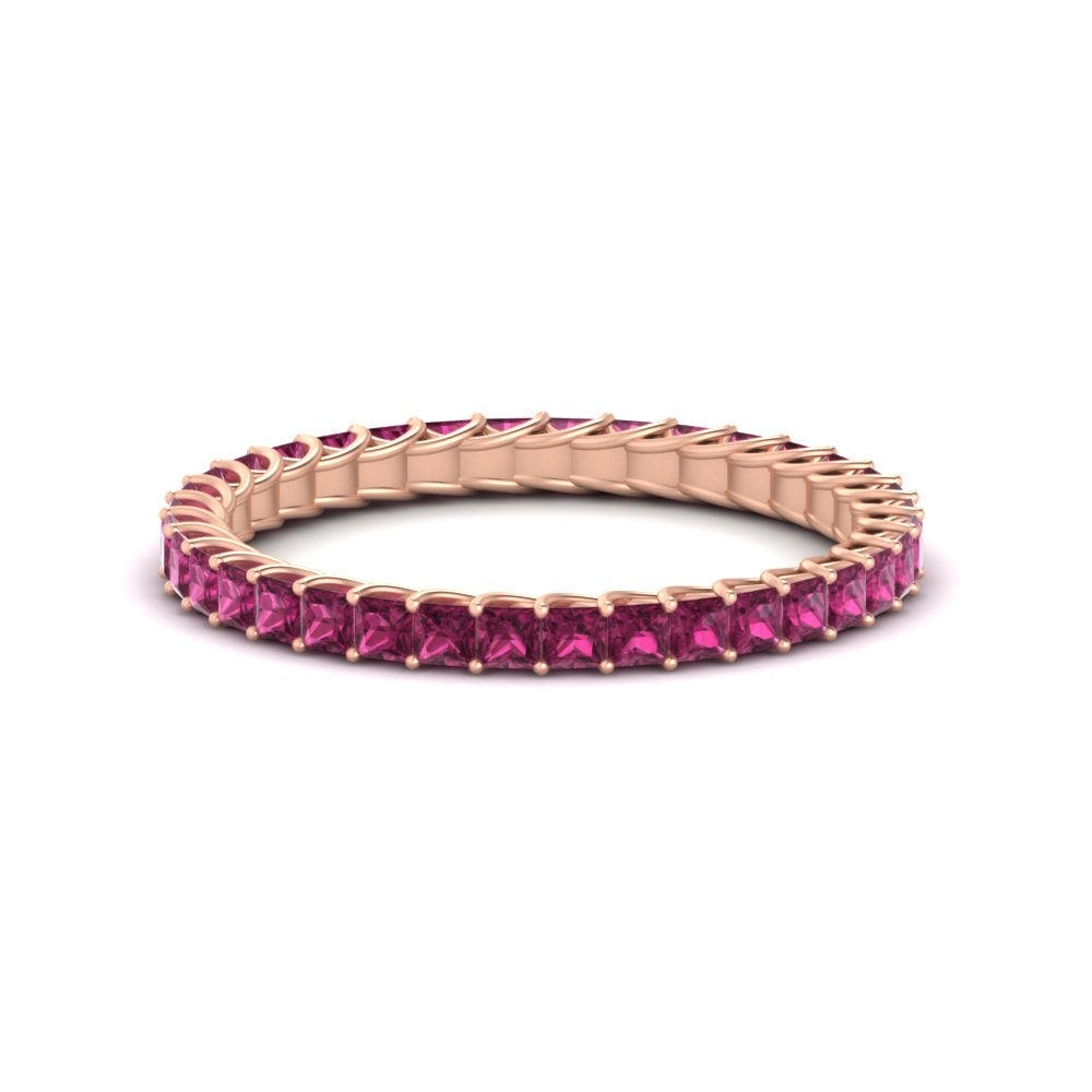 Princess Cut Full Eternity Band