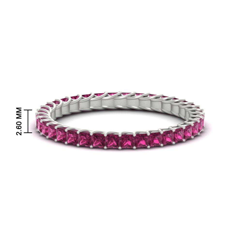 Princess Cut Full Eternity Band