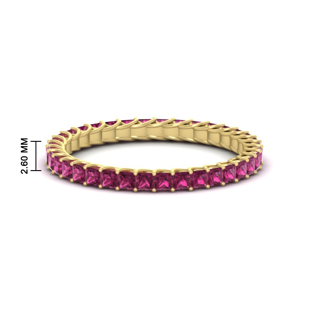 Princess Cut Full Eternity Band