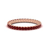 Load image into Gallery viewer, 1-carat-princess-cut-ruby-eternity-band-for-female-in-rose-gold-FD10203PRBGRUDR-1.00CT-NL-RG.jpg