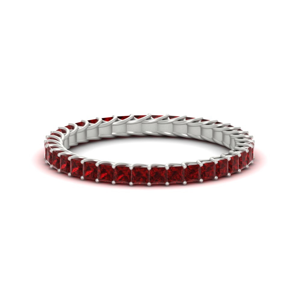 Princess Cut Full Eternity Band