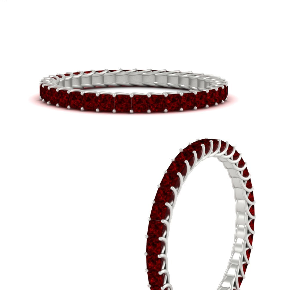 Princess Cut Full Eternity Band