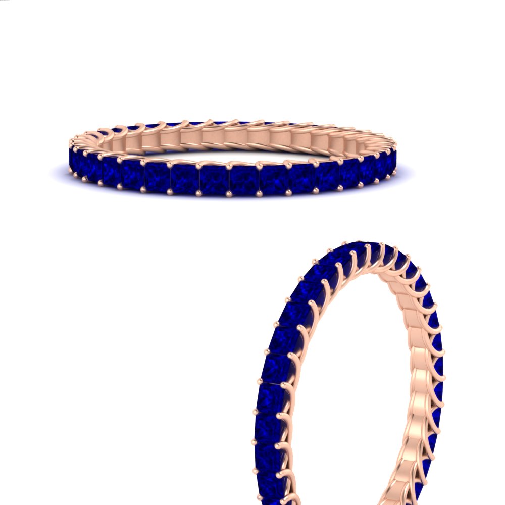 Princess Cut Full Eternity Band