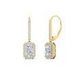 Thumbnail 1 - 1-carat-radiant-cut-halo-diamond-lever-back-earrings-in-yellow-gold-FD-EAR11235RA-1.00CT-NL-YG