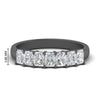 Load image into Gallery viewer, 1-carat-radiant-cut-seven-stone-diamond-wedding-band-in-black-gold-FD8008RAB-1.00CT-NL-BG-HW