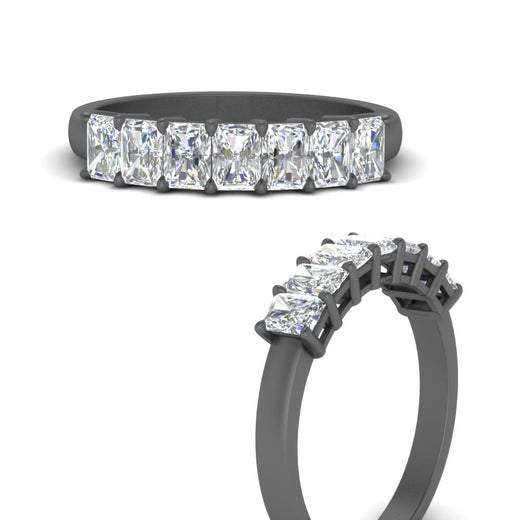 1-carat-radiant-cut-seven-stone-diamond-wedding-band-in-black-gold-FD8008RABANGLE3-1.00CT-NL-BG