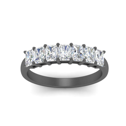 1-carat-radiant-cut-seven-stone-diamond-wedding-band-in-black-gold-FD8008RABANGLE5-1.00CT-NL-BG