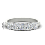 Load image into Gallery viewer, 1-carat-radiant-cut-seven-stone-diamond-wedding-band-in-white-gold-FD8008RAB-1.00CT-NL-WG-HW
