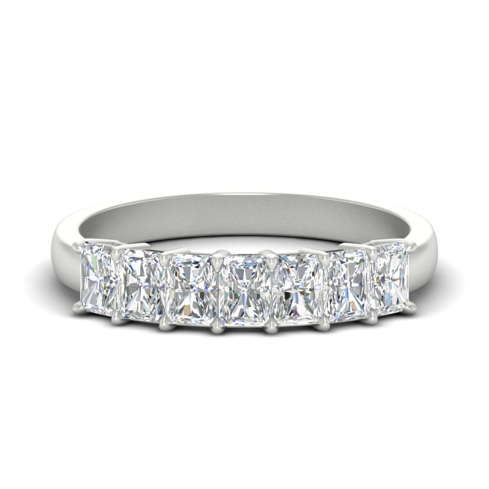 1-carat-radiant-cut-seven-stone-diamond-wedding-band-in-white-gold-FD8008RAB-1.00CT-NL-WG