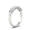 Load image into Gallery viewer, 1-carat-radiant-cut-seven-stone-diamond-wedding-band-in-white-gold-FD8008RABANGLE2-1.00CT-NL-WG