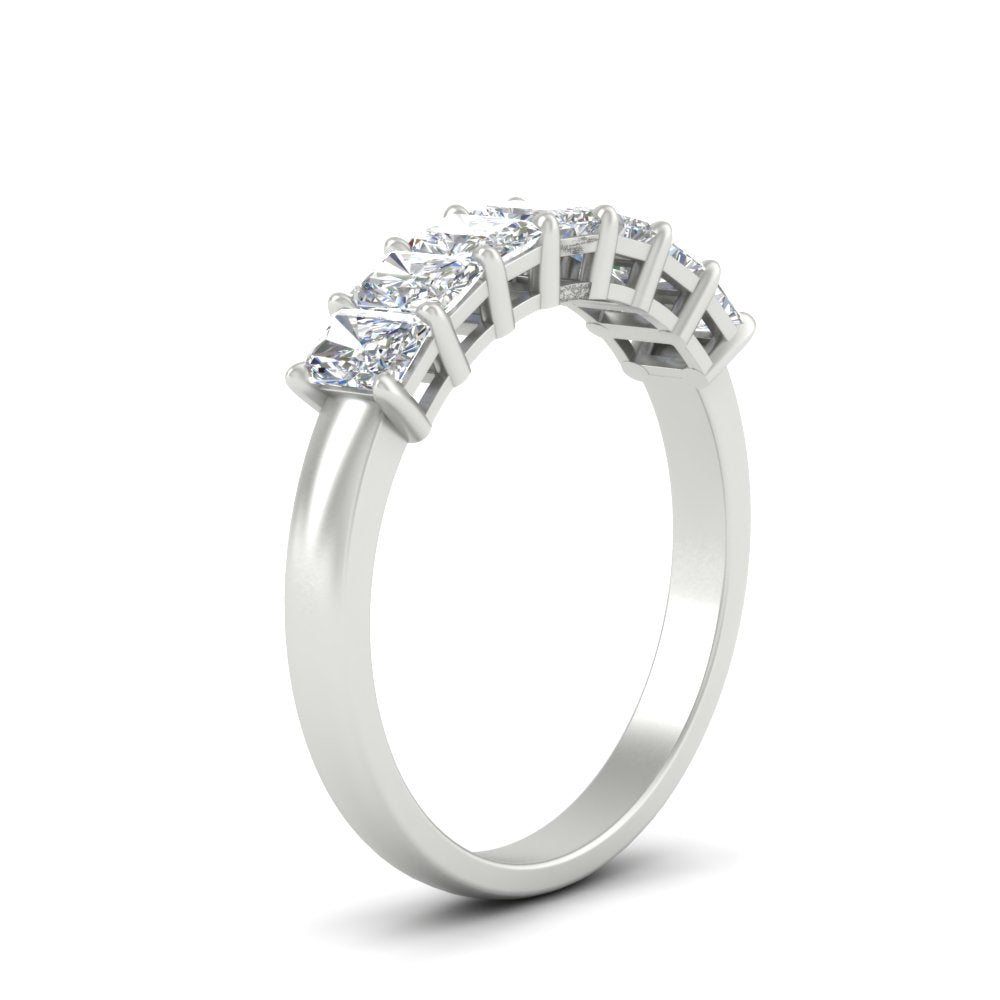 1-carat-radiant-cut-seven-stone-diamond-wedding-band-in-white-gold-FD8008RABANGLE2-1.00CT-NL-WG