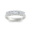 Load image into Gallery viewer, 1-carat-radiant-cut-seven-stone-diamond-wedding-band-in-white-gold-FD8008RABANGLE5-1.00CT-NL-WG