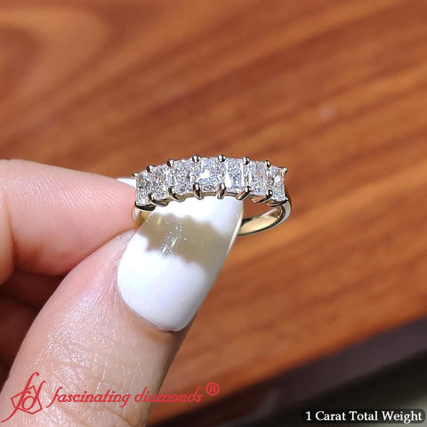 1-carat-radiant-cut-seven-stone-diamond-wedding-band-in-yellow-gold-FD8008RAB-1.00CT-YG-2