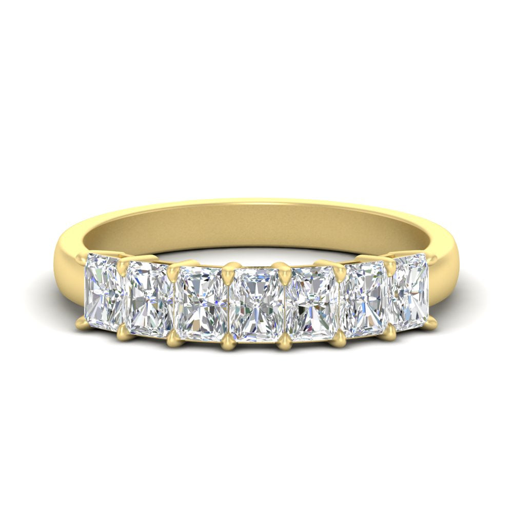 1-carat-radiant-cut-seven-stone-diamond-wedding-band-in-yellow-gold-FD8008RAB-1.00CT-NL-YG