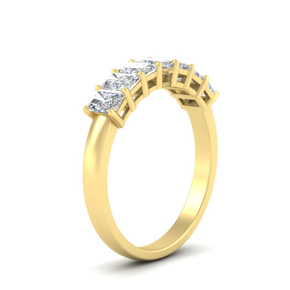 1-carat-radiant-cut-seven-stone-diamond-wedding-band-in-yellow-gold-FD8008RABANGLE2-1.00CT-NL-YG