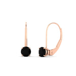 Load image into Gallery viewer, 1-carat-round-black-diamond-lever-back-earrings-in-rose-gold-FDEAR9225ROGBLACK-1.00CT-NL-RG
