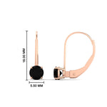 Load image into Gallery viewer, 1-carat-round-black-diamond-lever-back-earrings-in-rose-gold-FDEAR9225ROGBLACK-1.00CT-NL-RG
