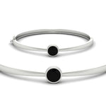 Load image into Gallery viewer, Simple Solitaire Bangle Bracelet