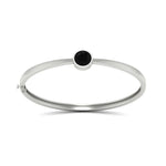 Load image into Gallery viewer, Simple Solitaire Bangle Bracelet
