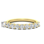 Load image into Gallery viewer, 1-carat-round-cut-9-stone-diamond-wedding-band-in-gold-FD80089B-1.00CT-NL-YG-HW
