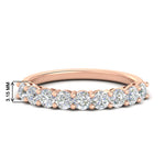 Load image into Gallery viewer, 1-carat-round-cut-9-stone-diamond-wedding-band-in-rose-gold-FD80089B-1.00CT-NL-RG-HW
