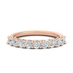 Load image into Gallery viewer, 1-carat-round-cut-9-stone-diamond-wedding-band-in-rose-gold-FD80089B-1.00CT-NL-RG
