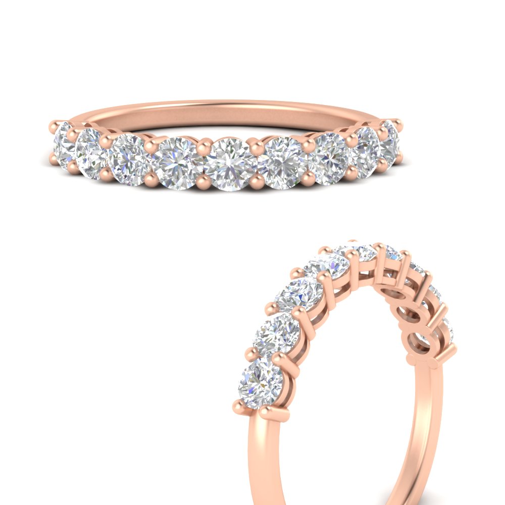 1-carat-round-cut-9-stone-diamond-wedding-band-in-rose-gold-FD80089BANGLE3-1.00CT-NL-RG